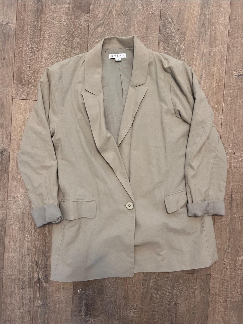 Light green Single-Button Blazer loose fit - Women's